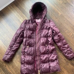 Burgundy juicy couture down coat